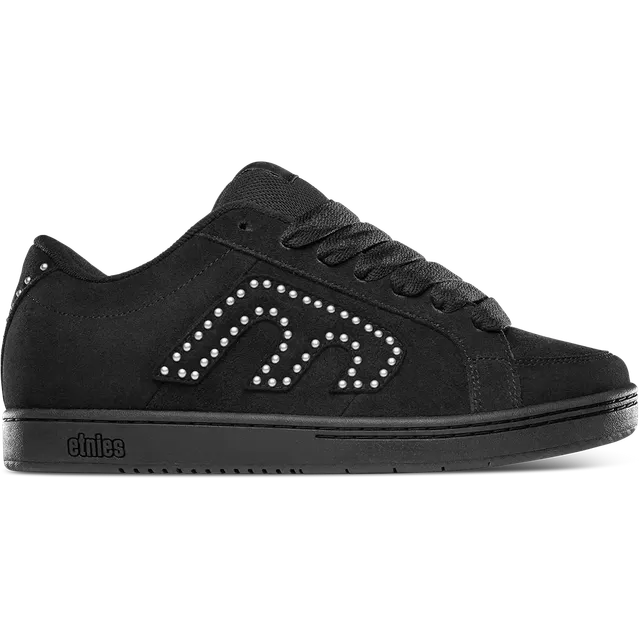 etnies-kingpin-chaussures-skate-black-black-silver image 1