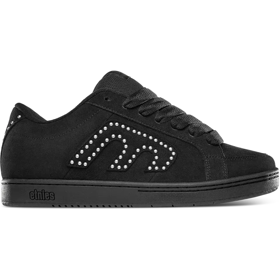 etnies-kingpin-chaussures-skate-black-black-silver image 1
