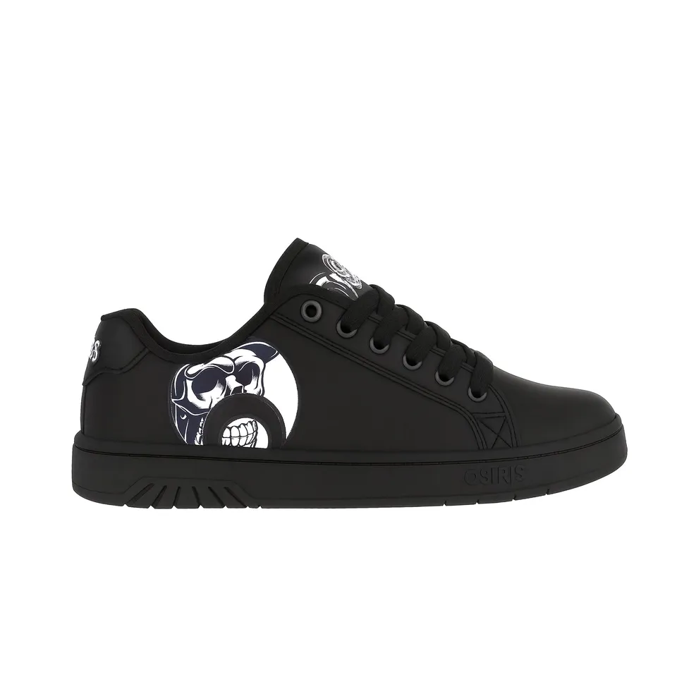 osiris-troma-alt-sneakers-skate-homme-black-white-skull image 1