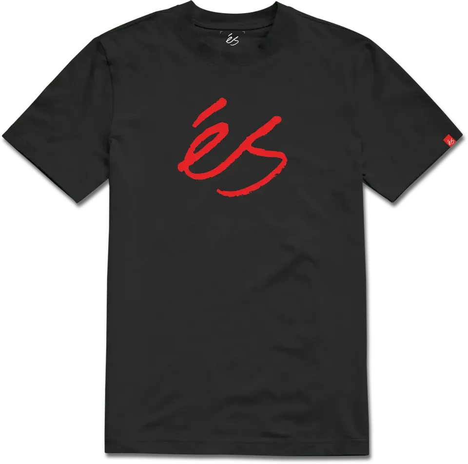 s-script-tee-t-shirt-skate-noir image 1