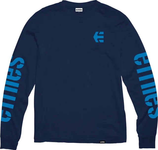 etnies-icon-l-s-tee-manches-longues-navy-blue image 1