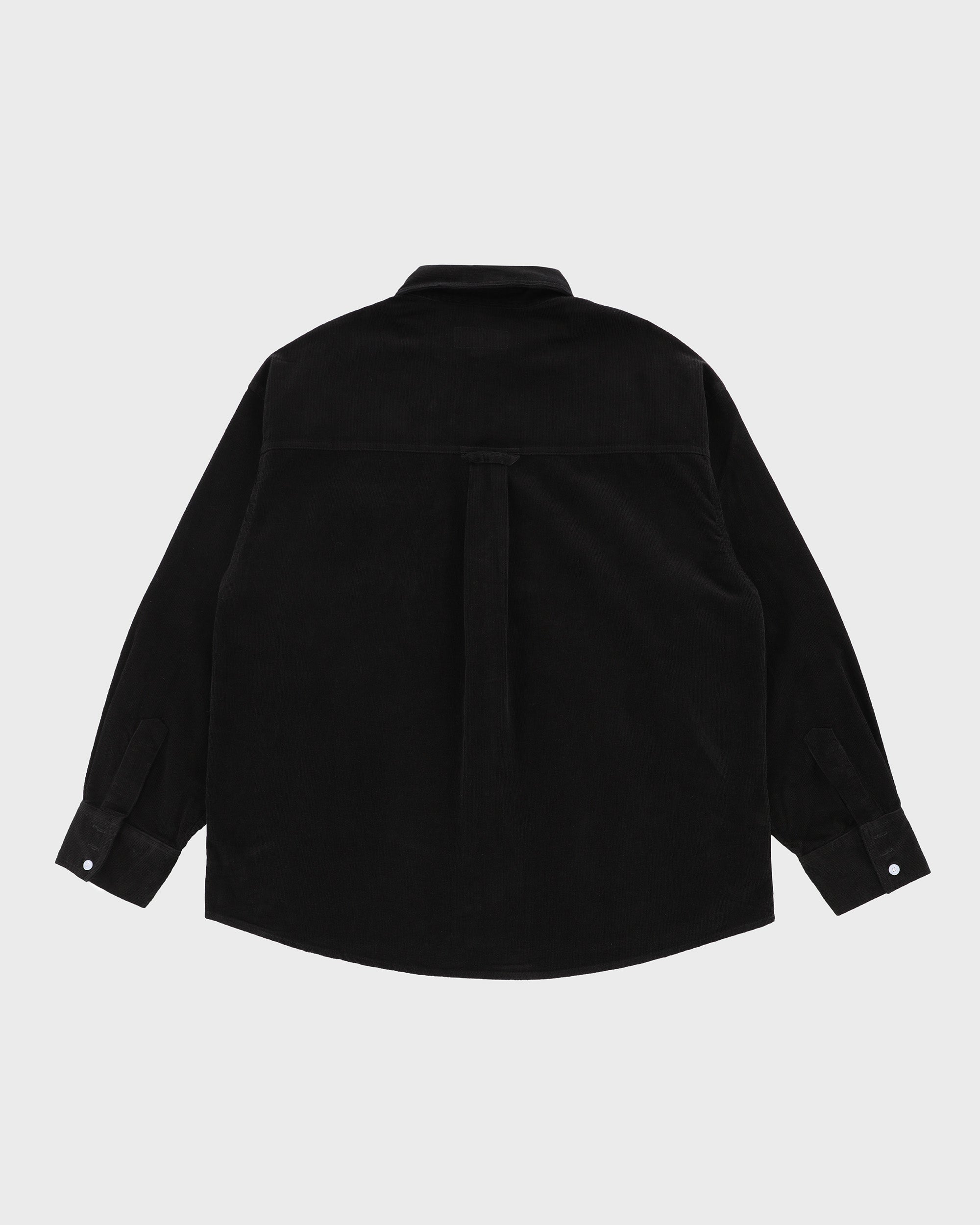 lakai-stacked-placket-chemise-velours-c-tel-noire image 3