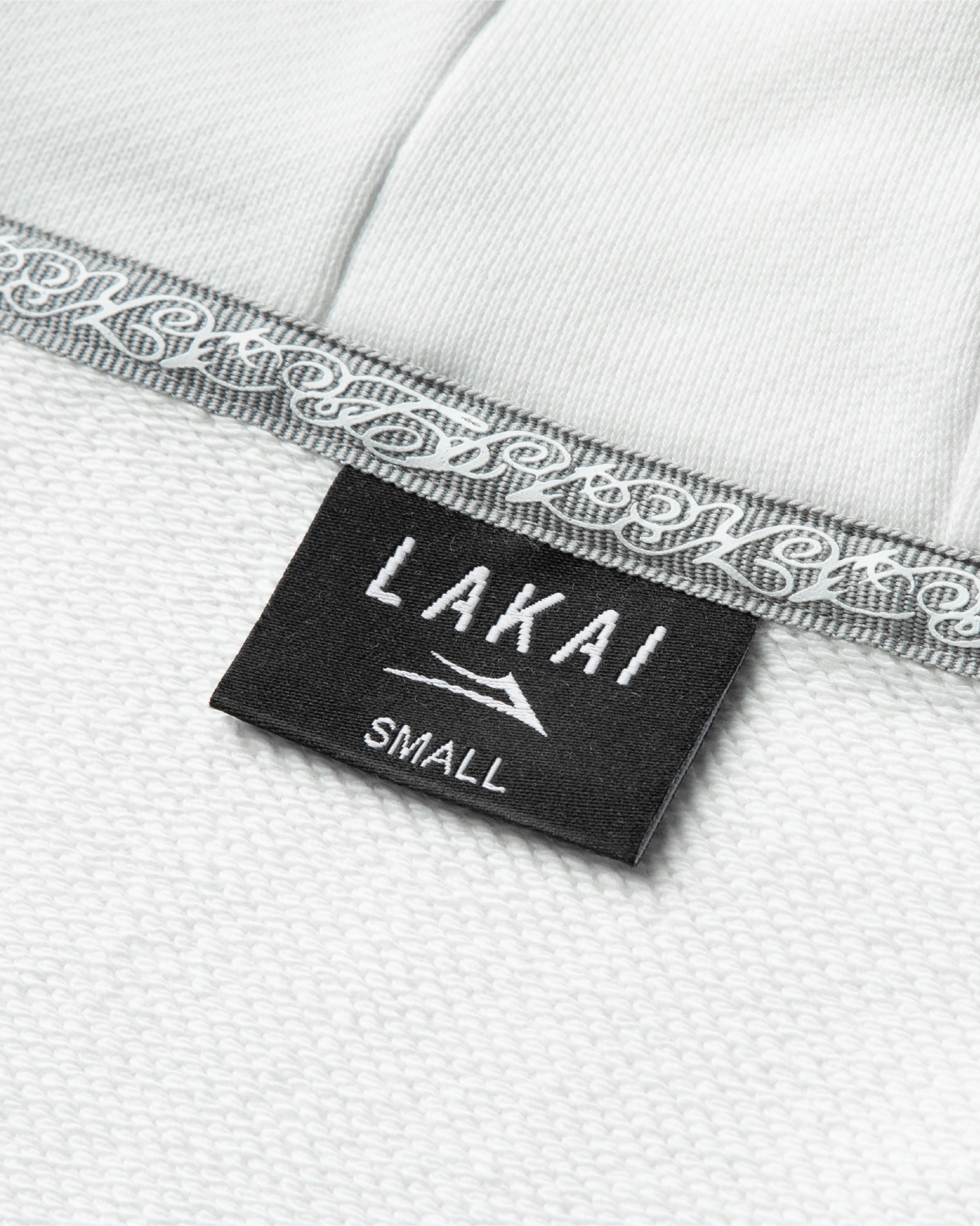 lakai-polka-zip-up-hoodie-sweat-blanc-noir image 3