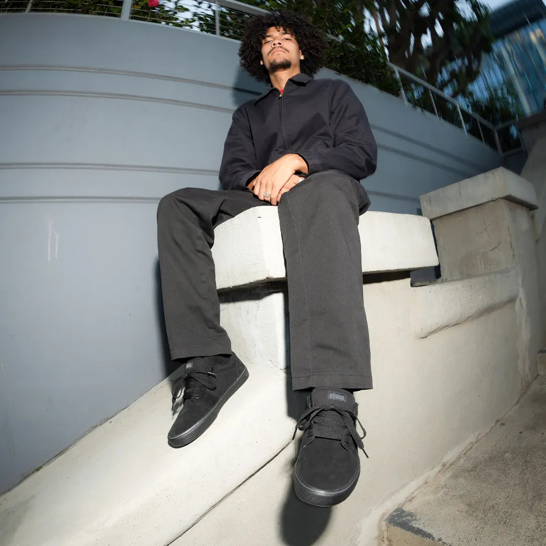 etnies-barge-ls-chaussures-skate-black-dirty-wash image 7