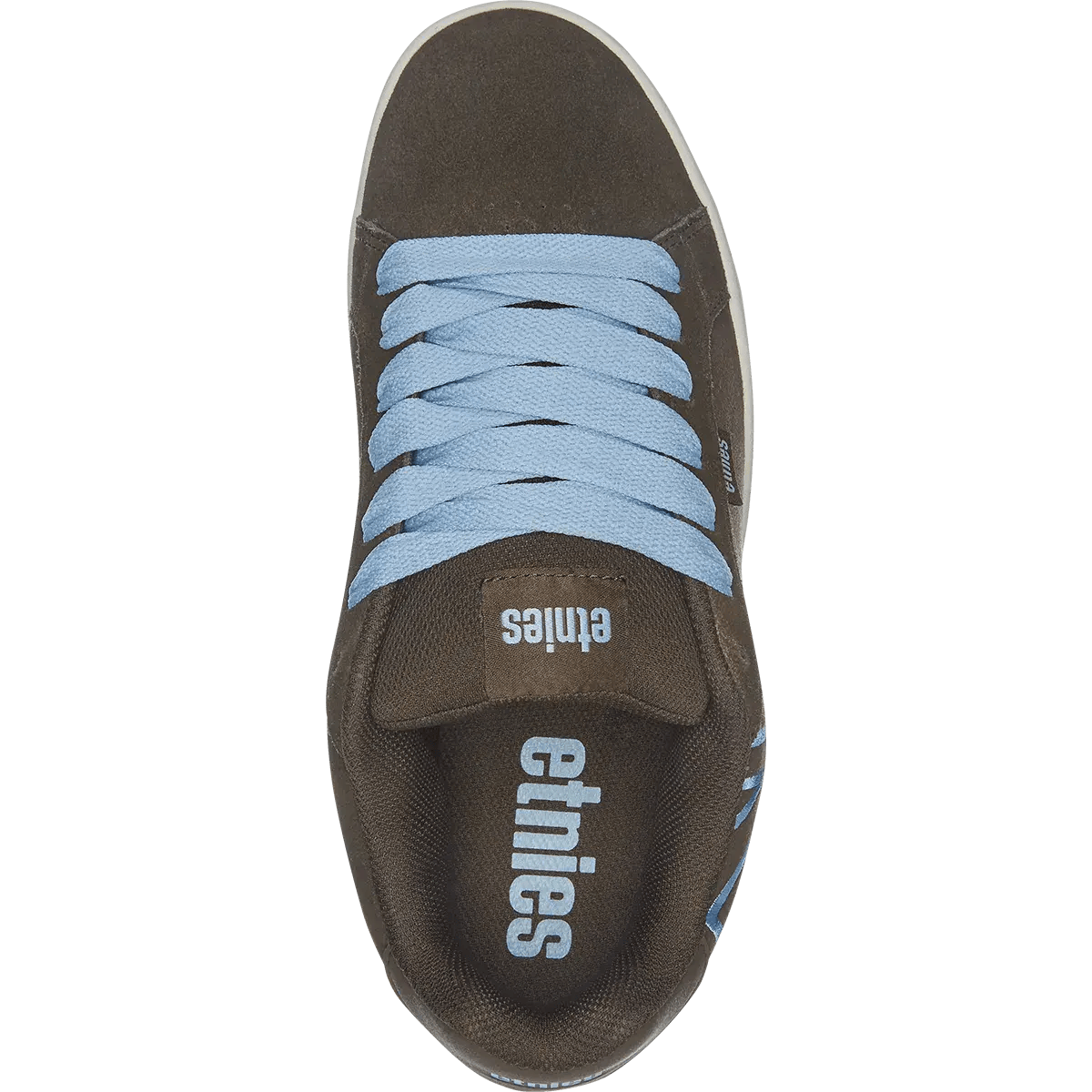 etnies-fader-chaussures-skate-puffy-marron-bleu-su-de image 2