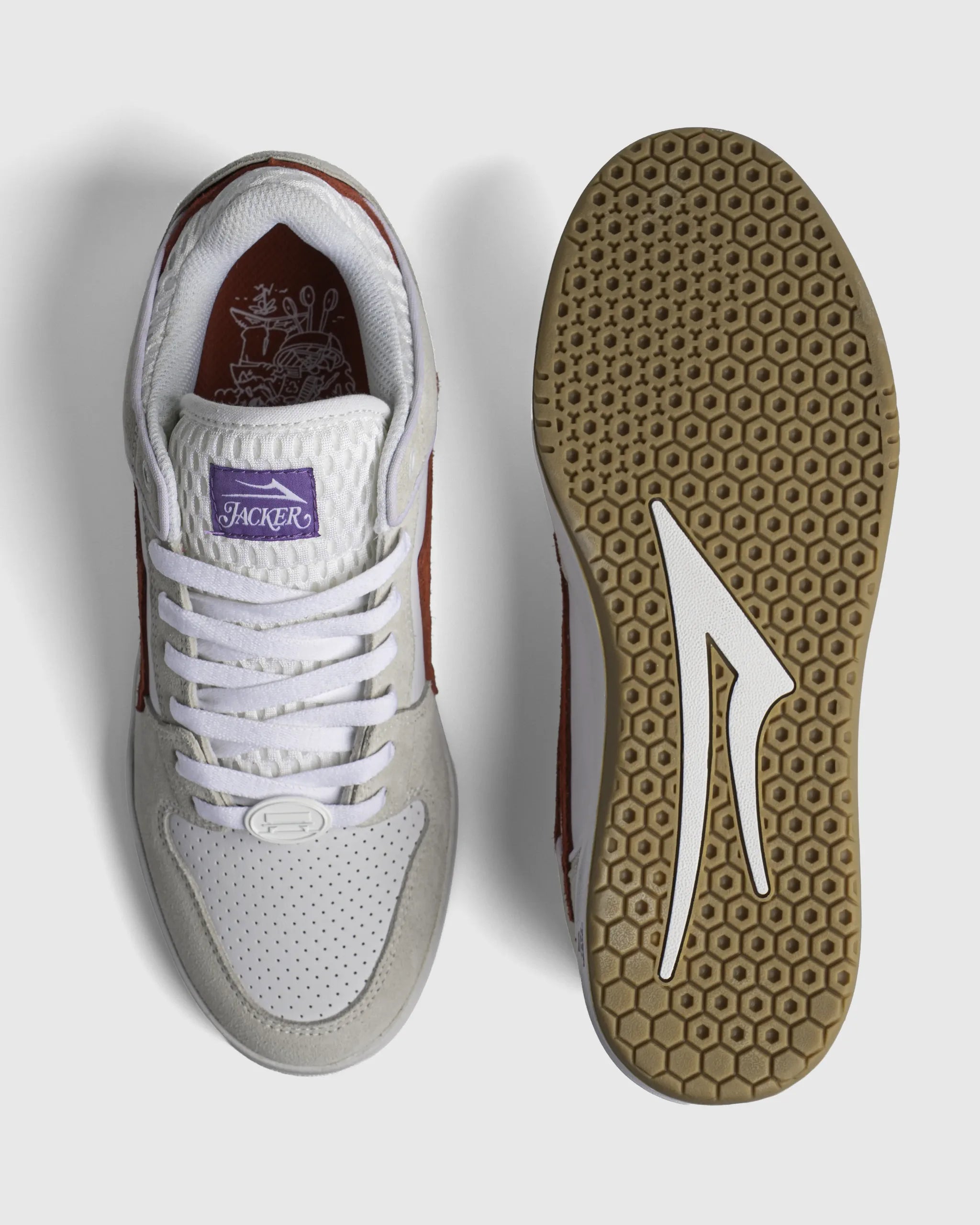 lakai-telford-low-elite-x-jacker-chaussures-skate-white-suede image 3