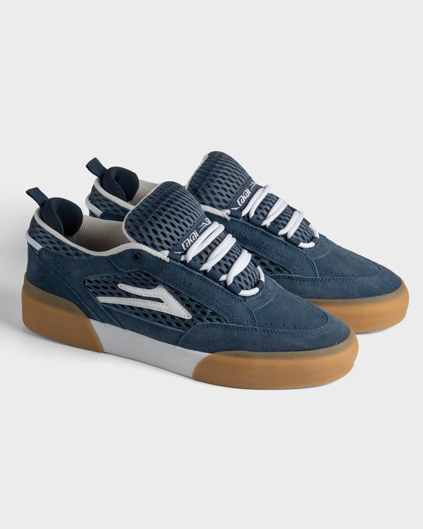 lakai-aran-chaussures-de-skate-navy-suede-white-gum image 2
