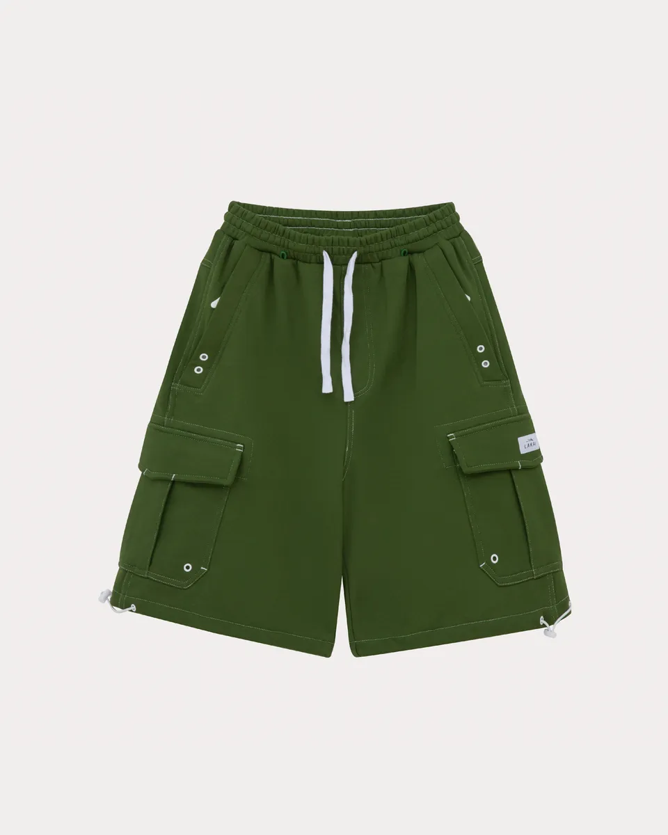 lakai-cargo-sweatshorts-cypress image 1
