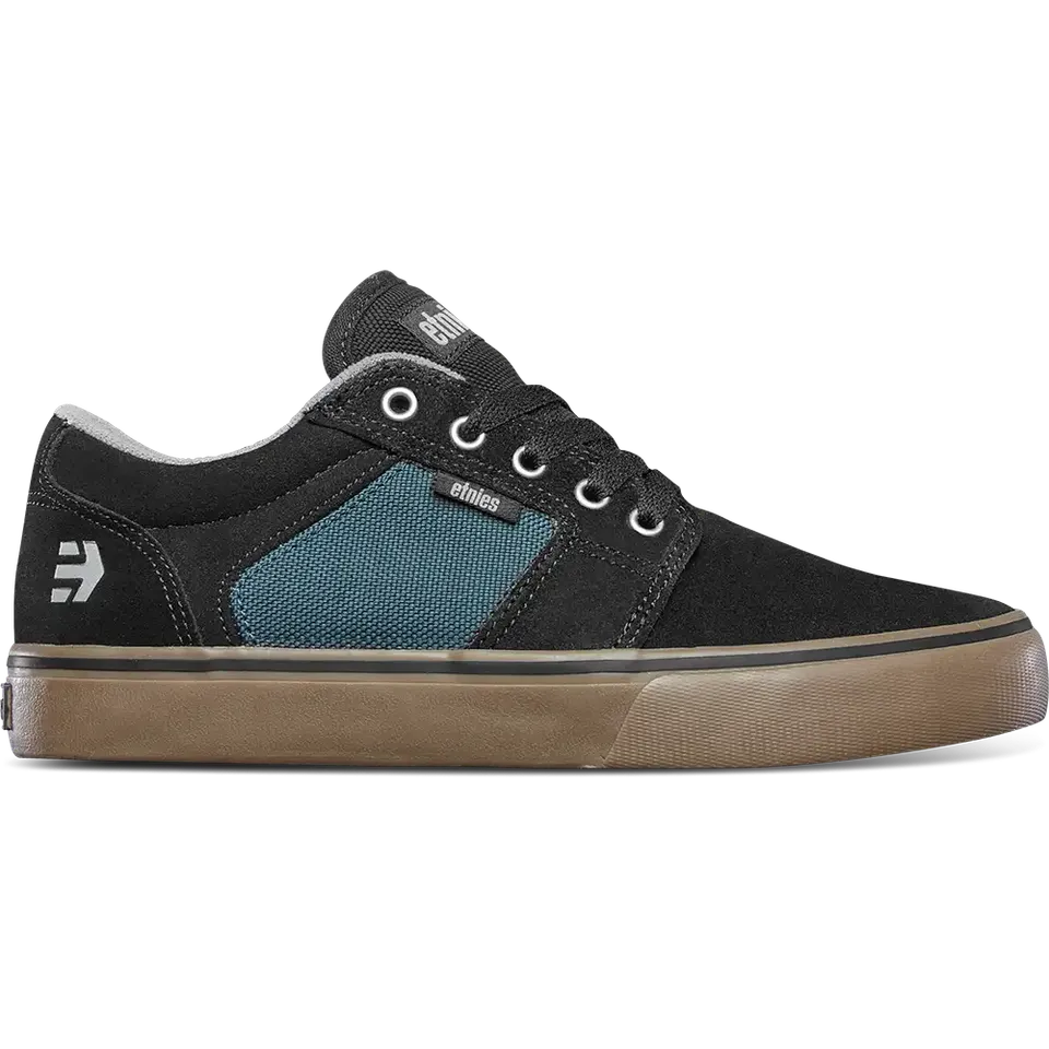 etnies-barge-ls-chaussures-skate-black-teal image 1