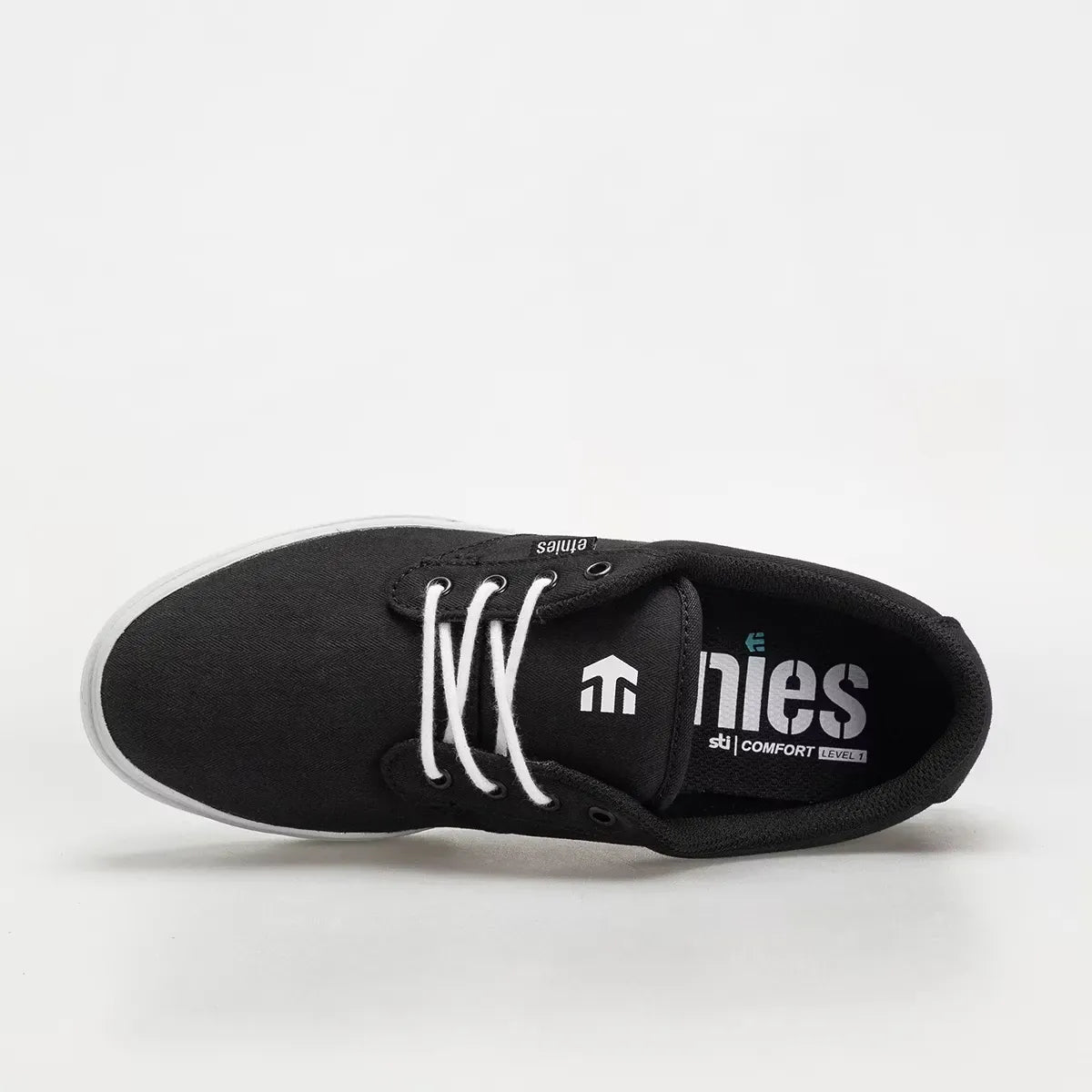 etnies-jameson-2-eco-chaussures-skate-basse-noir-blanc image 4