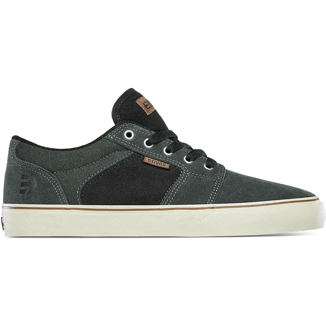 etnies-barge-ls-chaussures-skate-green-black image 1