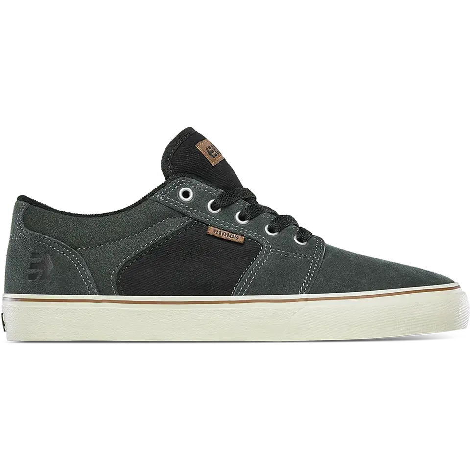 etnies-barge-ls-chaussures-skate-green-black image 1