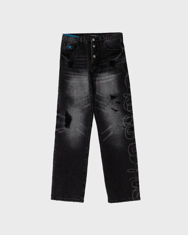 lakai-straight-leg-denims-jean-droit-noir-d-lav-etched-black image 1