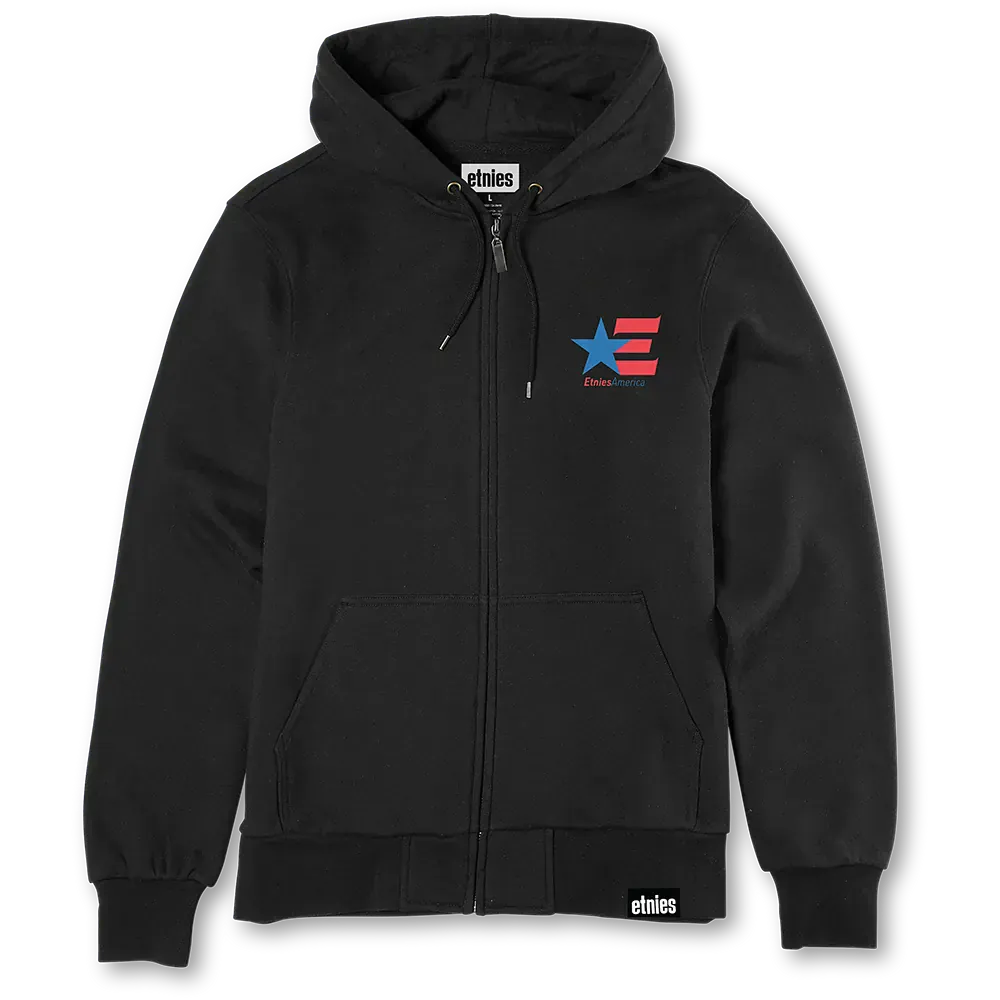 etnies-america-zip-hoodie-sweat-zipp-noir image 1
