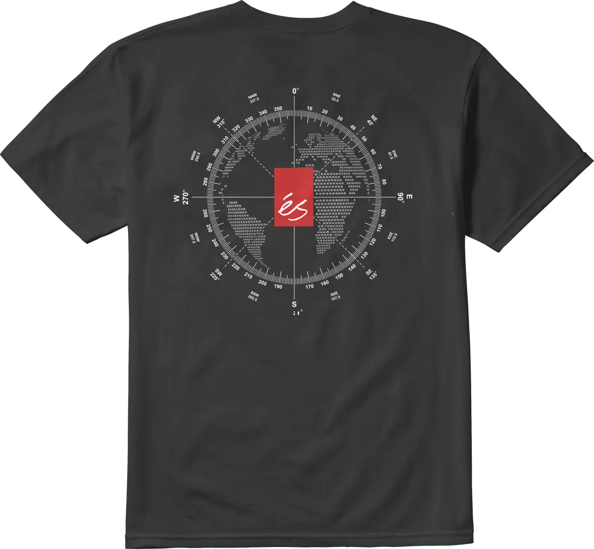 s-compass-tee-t-shirt-skate-coton-noir image 1