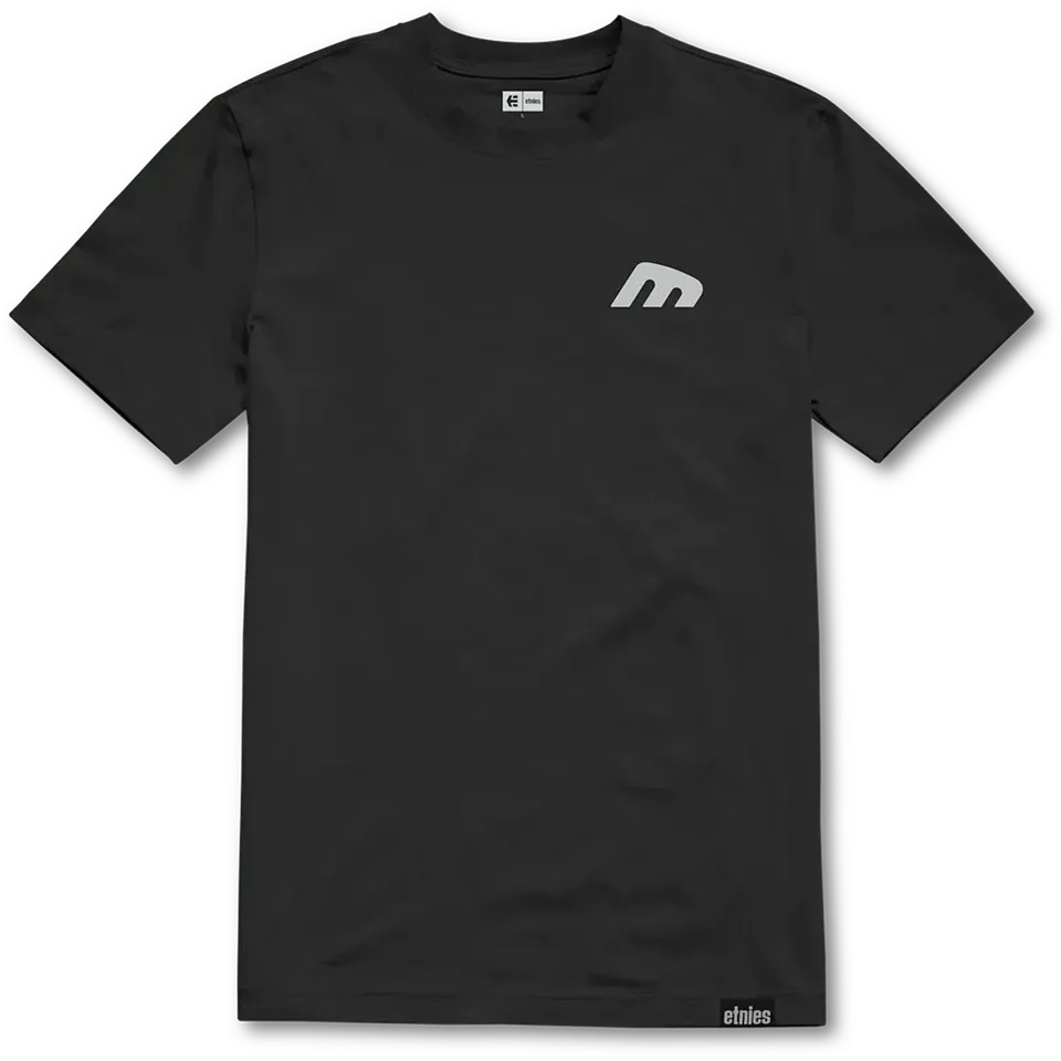 etnies-team-embroidery-tee-t-shirt-black-white image 1