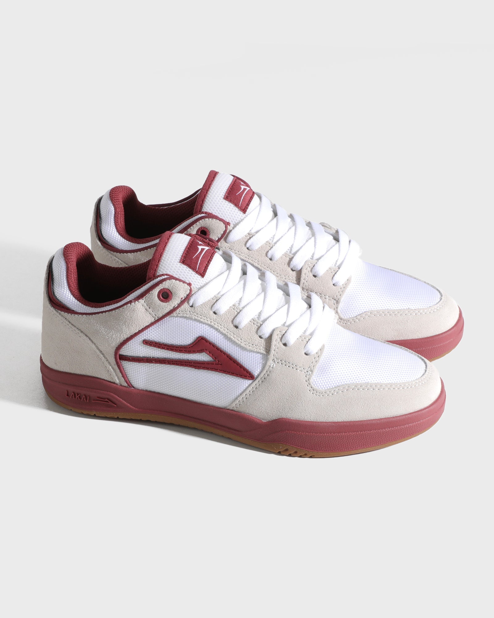 lakai-telford-low-elite-blanc-su-de-cordura-rouge image 2