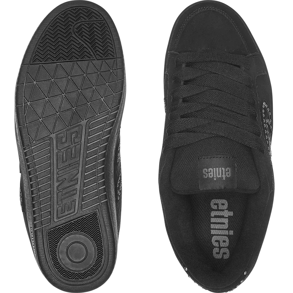etnies-kingpin-chaussures-skate-black-black-silver image 3