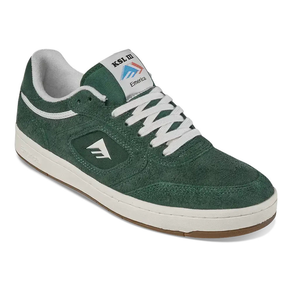 emerica-ksl-iii-chaussures-skate-hunter-green-hairy-suede image 5