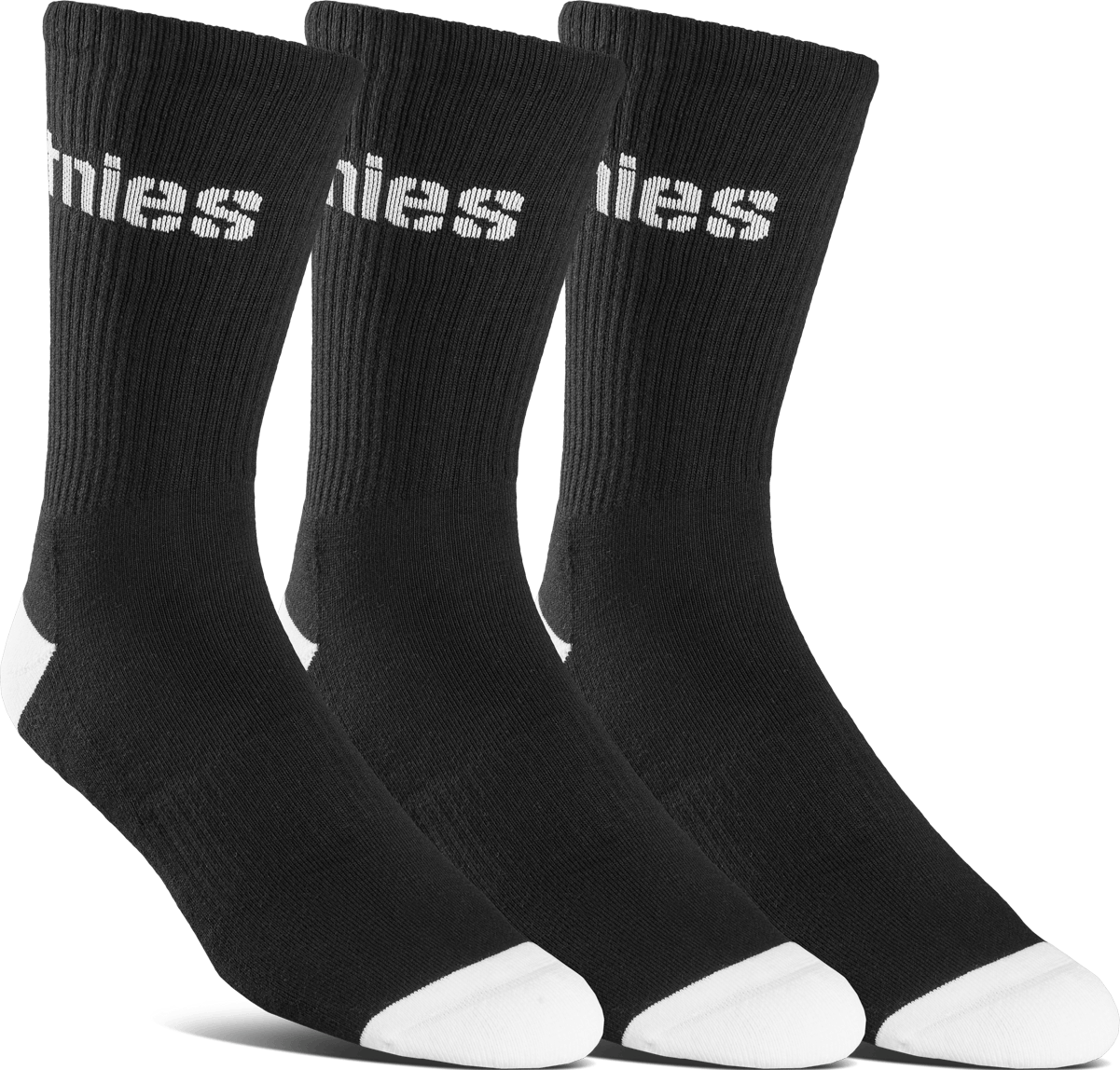 etnies-stencil-icon-sock-3-pack-chaussettes-skate-noir image 1