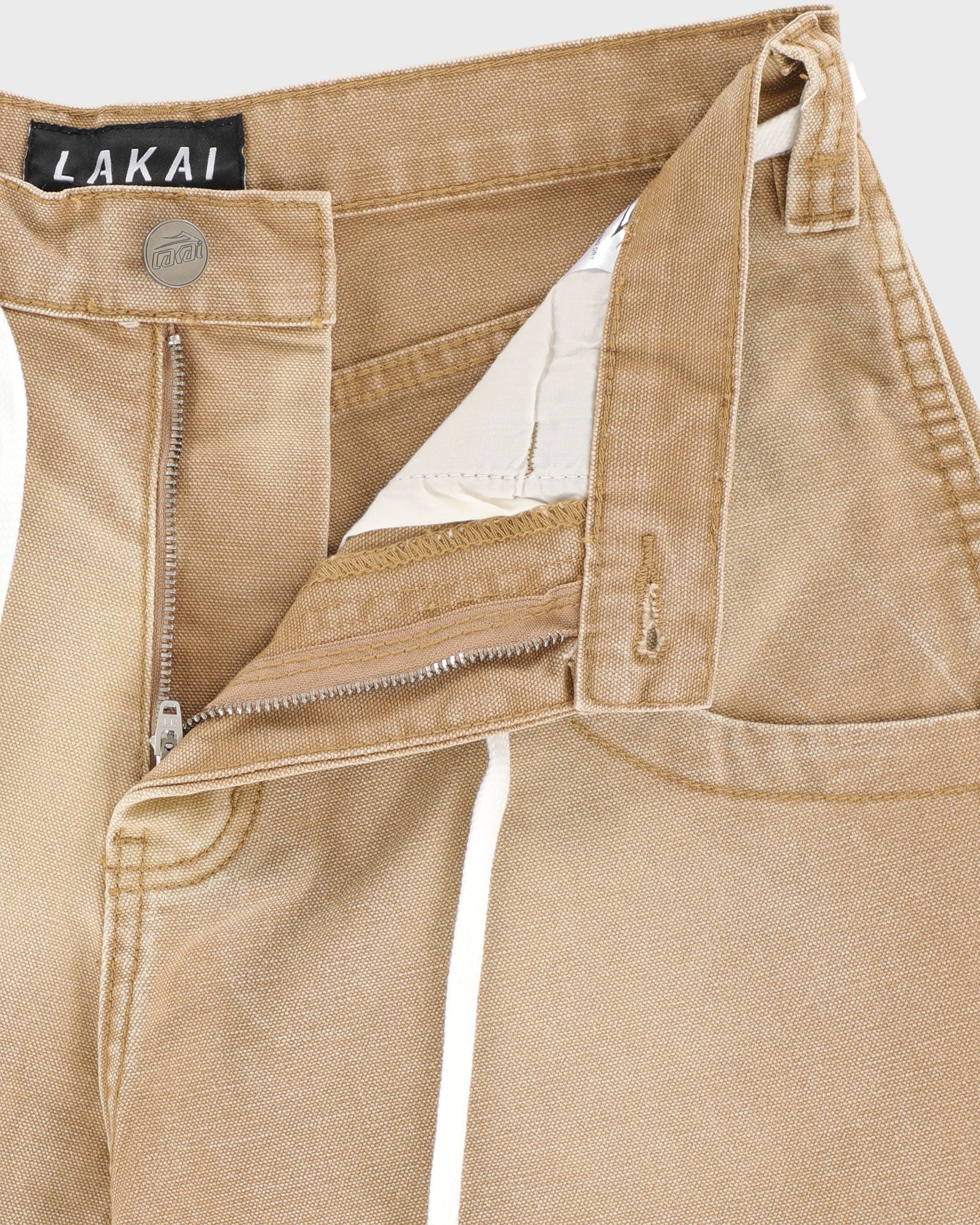 lakai-faded-wide-leg-pantalon-carpenter-khaki image 4