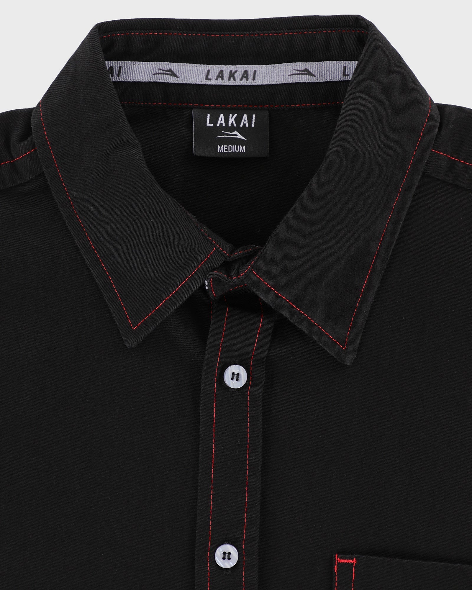 lakai-heavyweight-chemise-boutonn-e-noir image 4