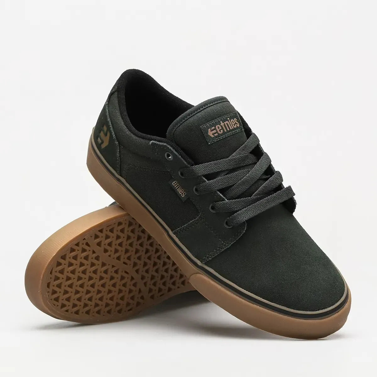 etnies-barge-ls-chaussures-skate-green-gum image 2