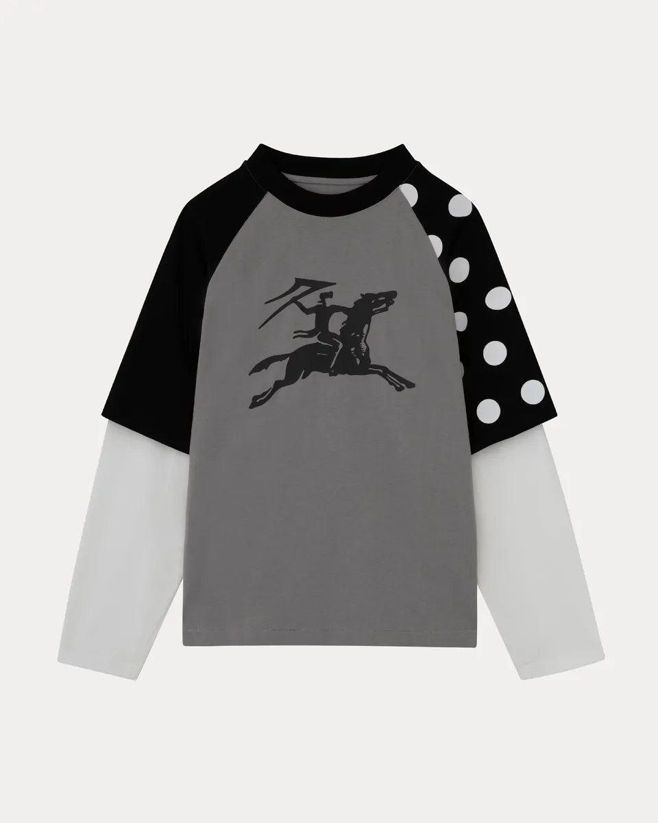 lakai-double-layer-raglan-manches-longues-black-grey-white image 1