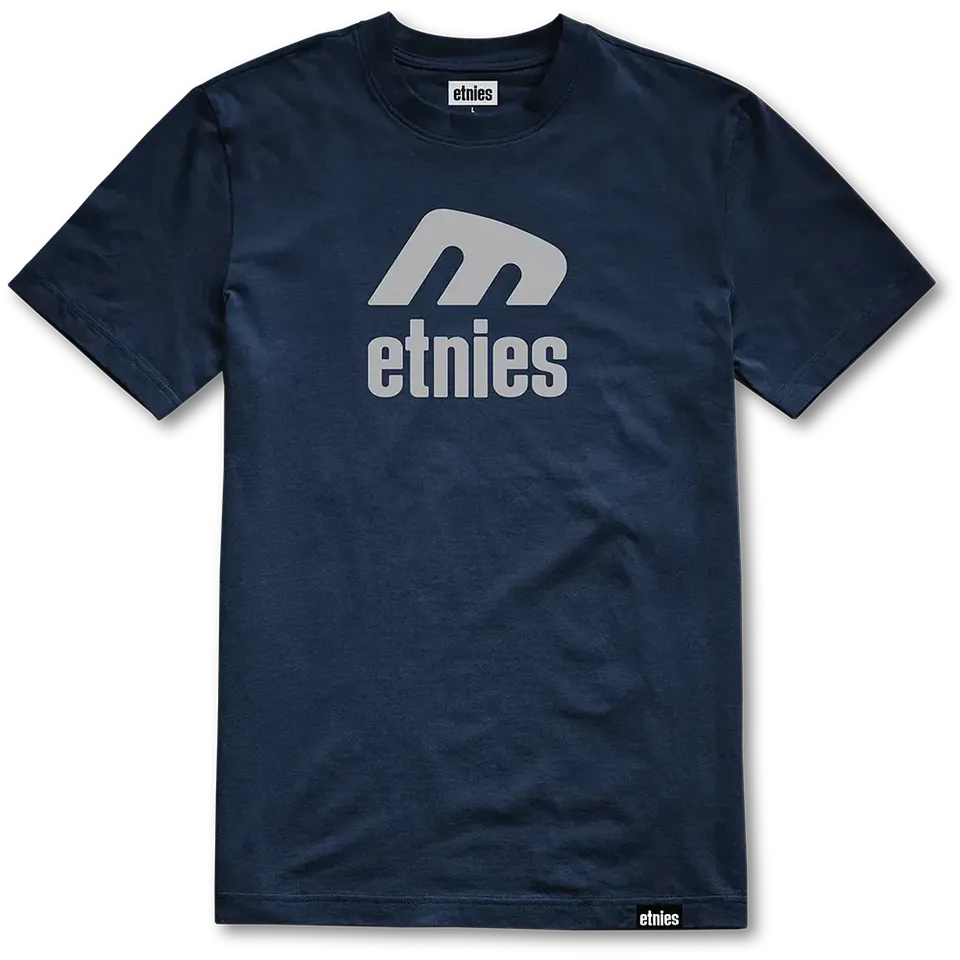 etnies-icon-e-tee-t-shirt-skate-navy-grey image 1