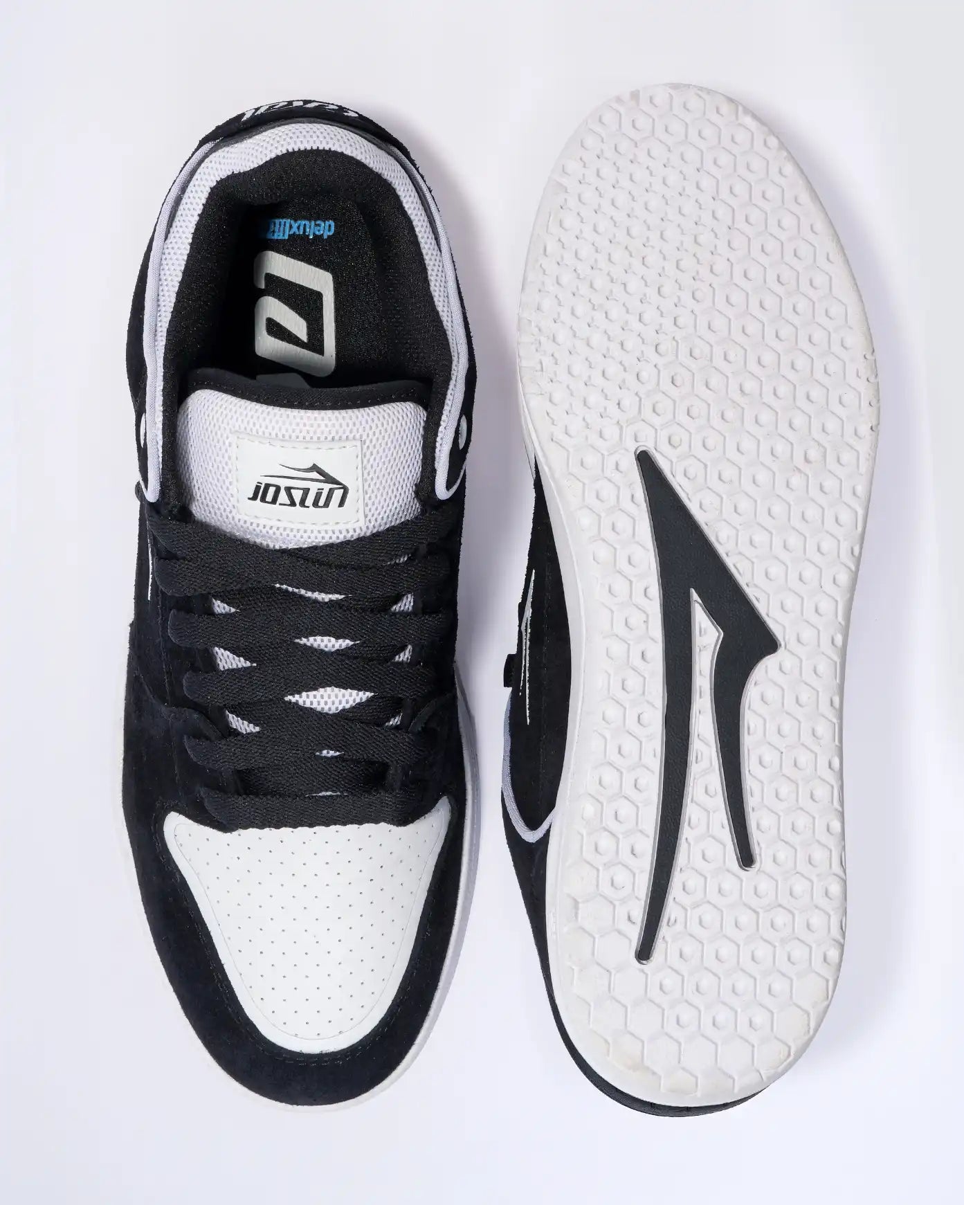 lakai-telford-low-chris-joslin-chaussures-de-skate-noir-blanc image 4