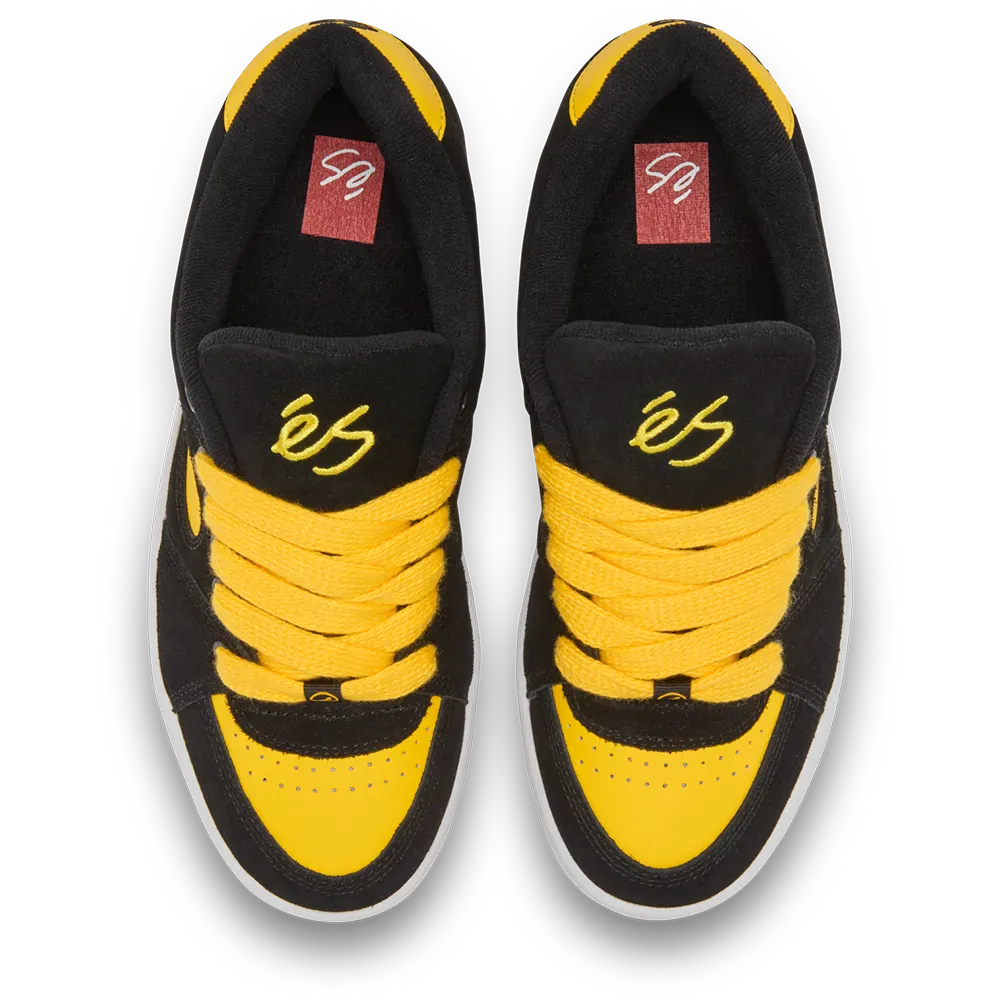 s-accel-chaussures-de-skate-noir-jaune-louie-jones image 2