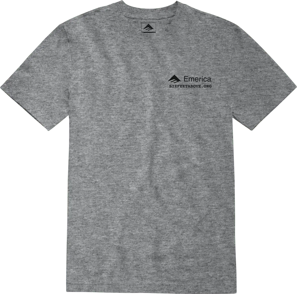 emerica-six-feet-above-skeleton-tee-t-shirt-gris-chin image 1