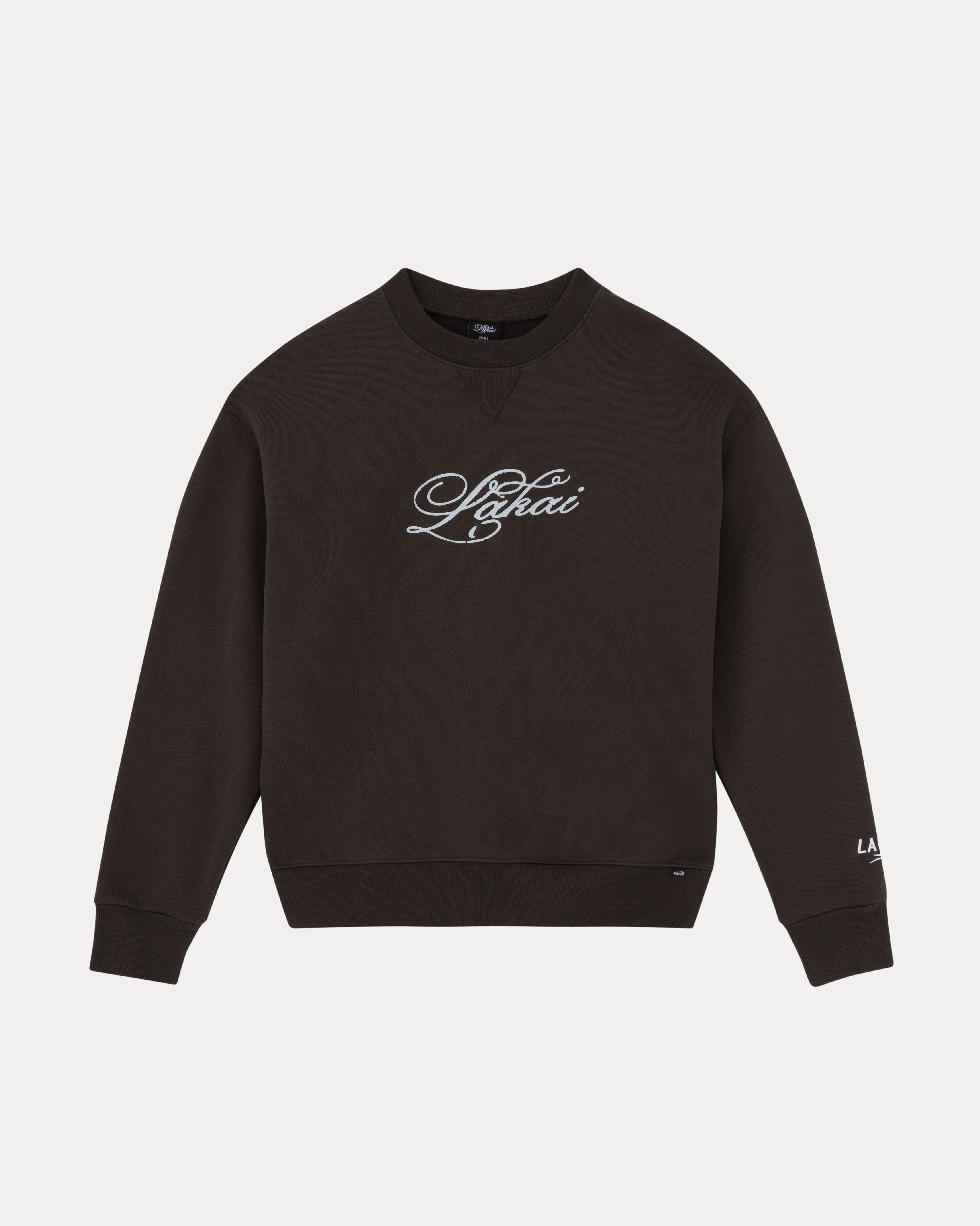 lakai-classic-crewneck-sweat-marron-fonc image 1