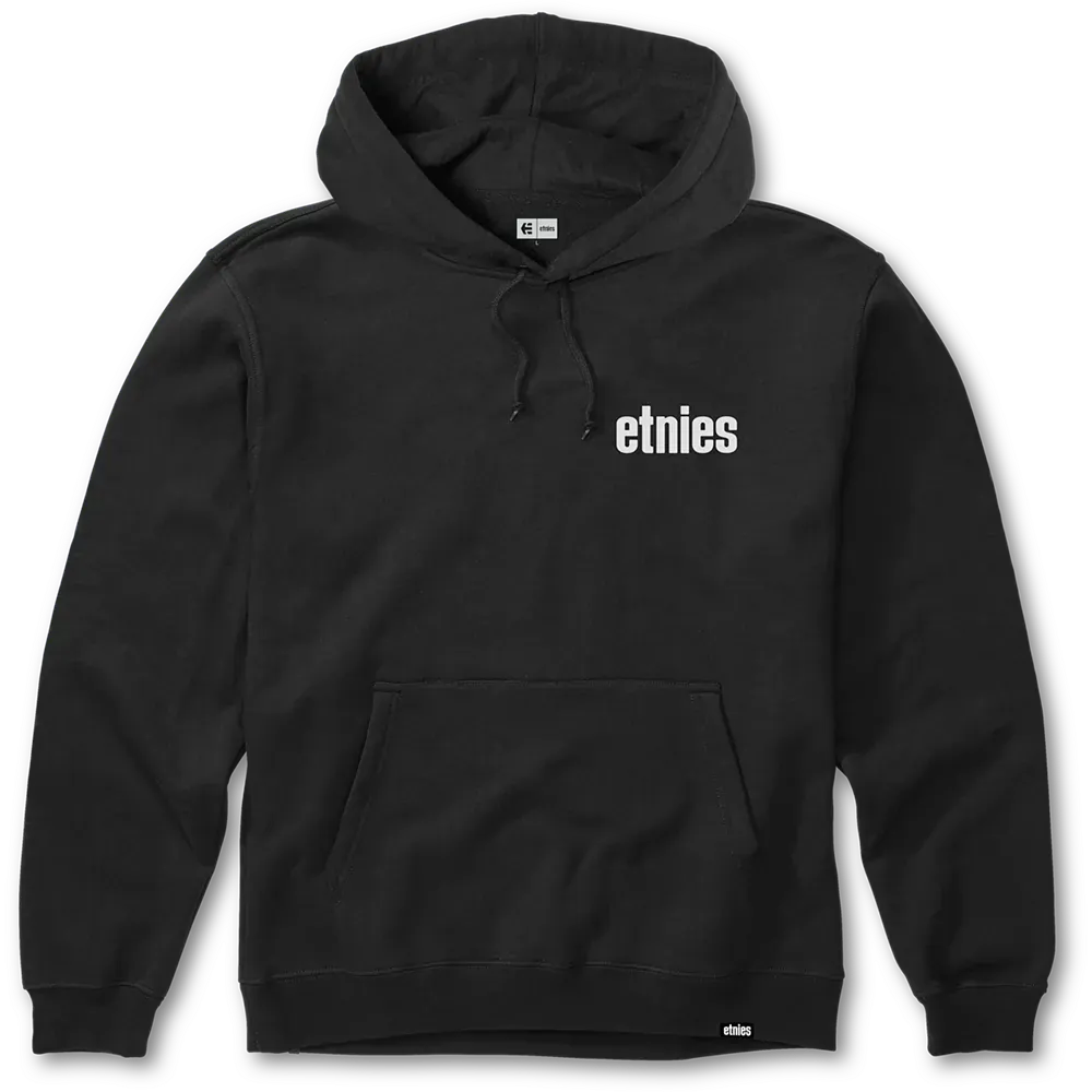 etnies-wordmark-hoodie-sweat-capuche-black-white image 1