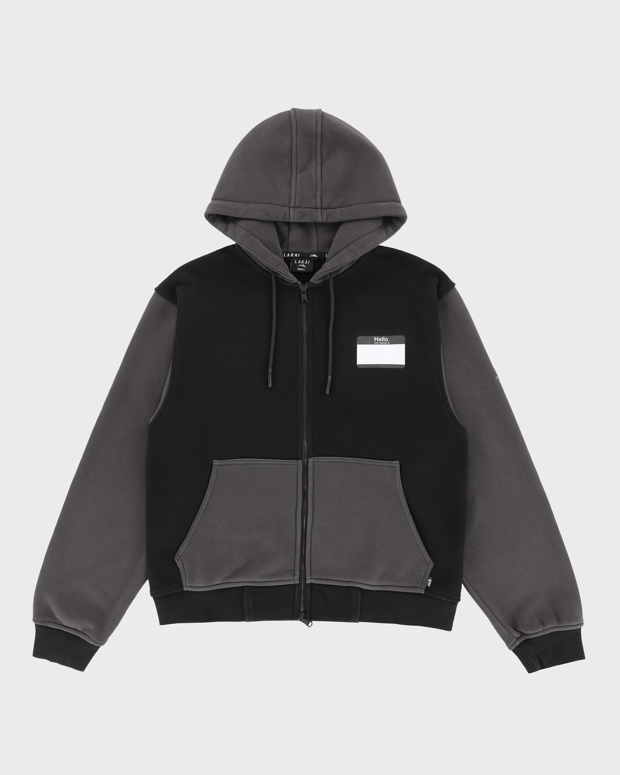 lakai-hello-my-name-is-zip-hoodie-noir image 1