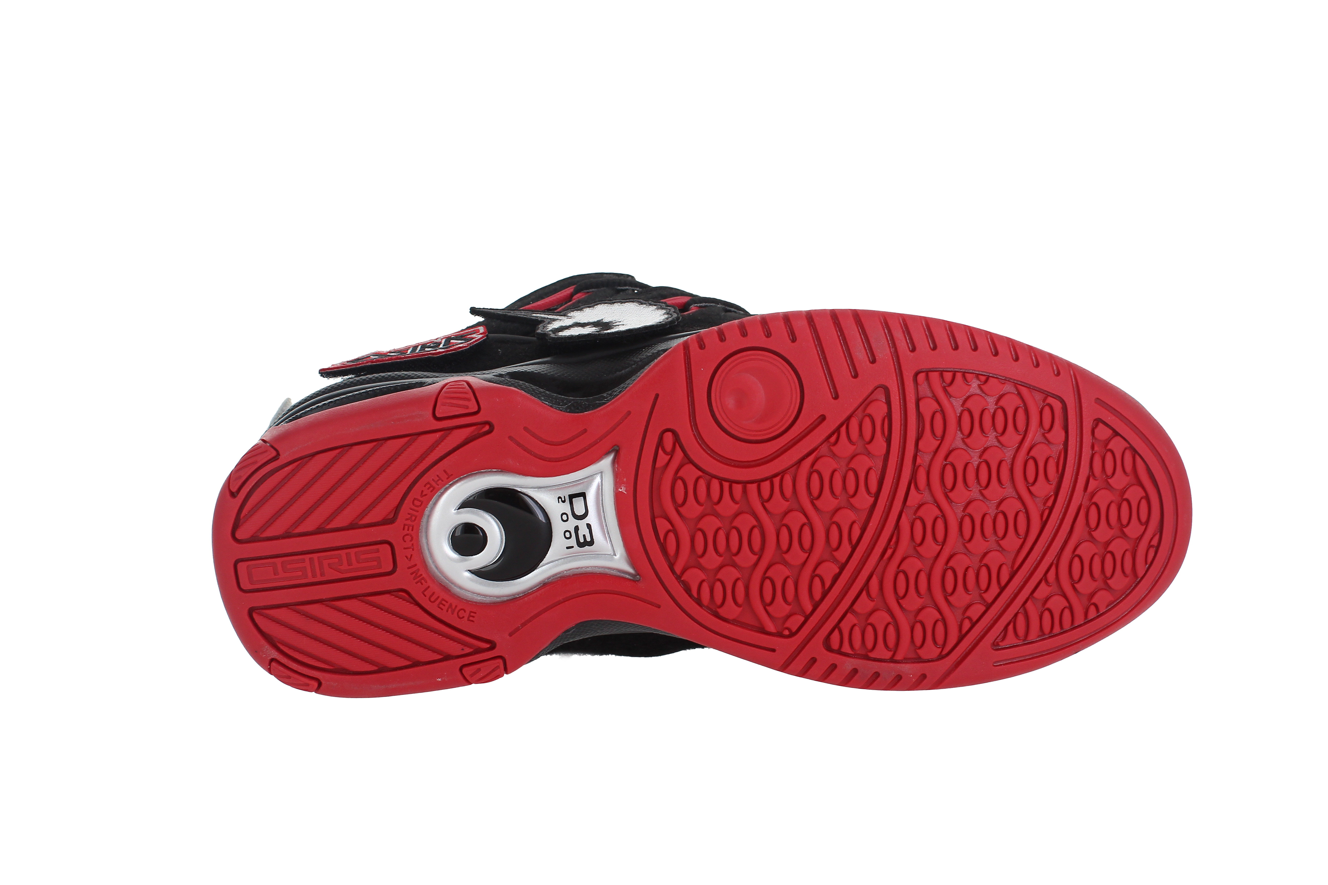 osiris-d3-2001-sneakers-skate-noir-rouge-velcro image 7