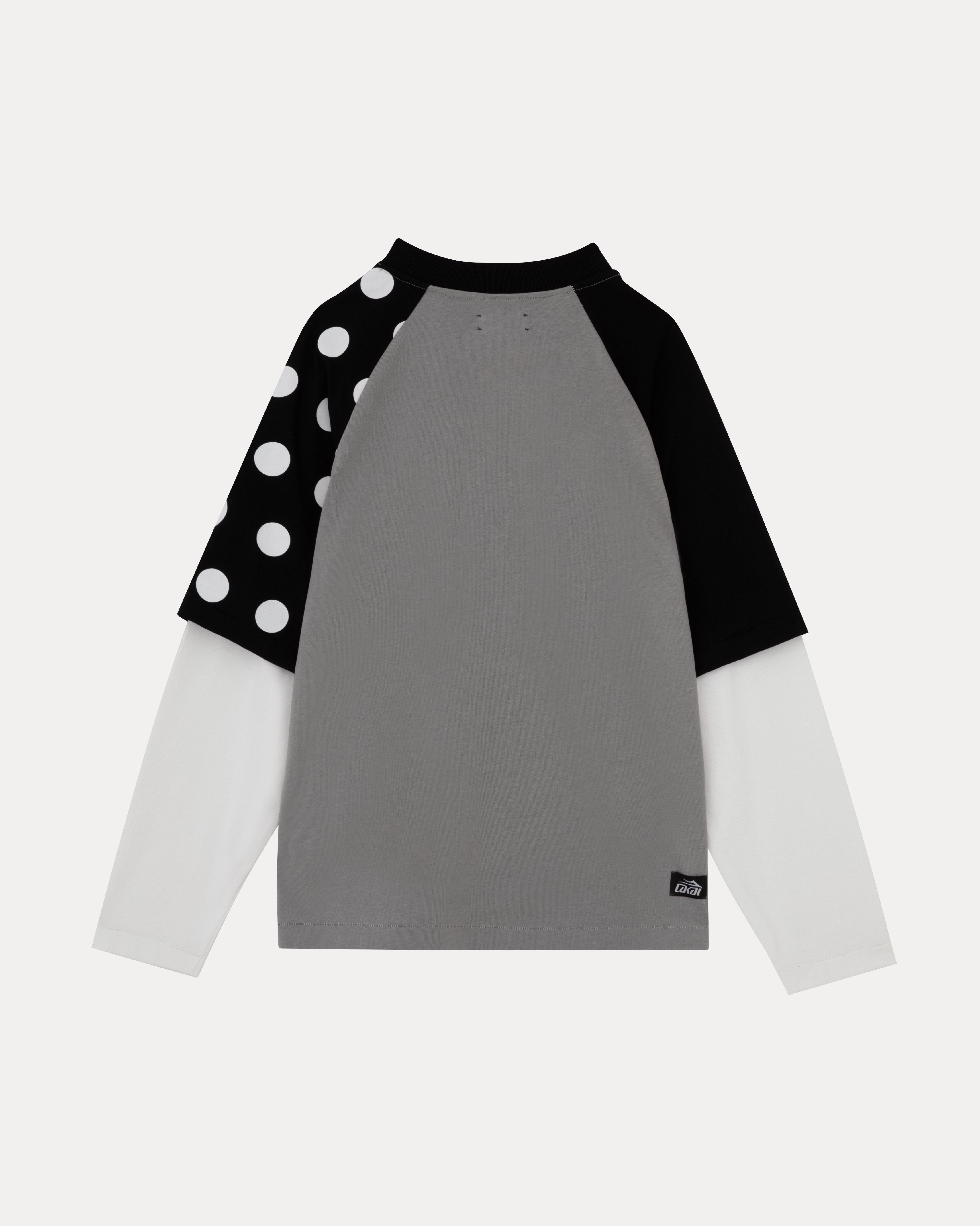 lakai-double-layer-raglan-manches-longues-black-grey-white image 2