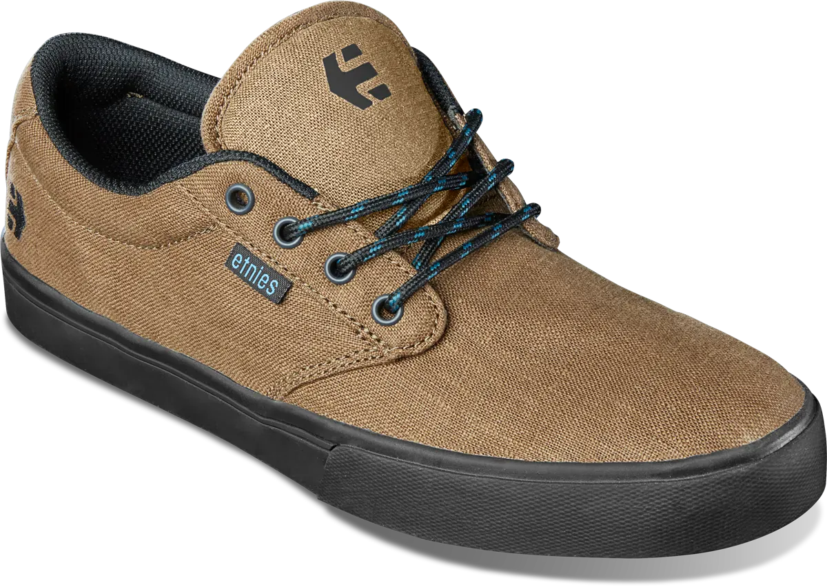 etnies-jameson-2-eco-chaussures-skate-basse-marron-noir-gomme-hemp image 4
