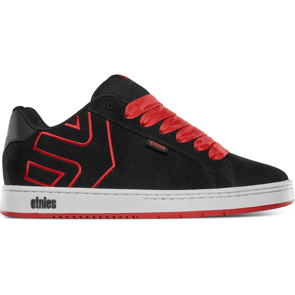 etnies-fader-chaussures-de-skate-noir-rouge image 1