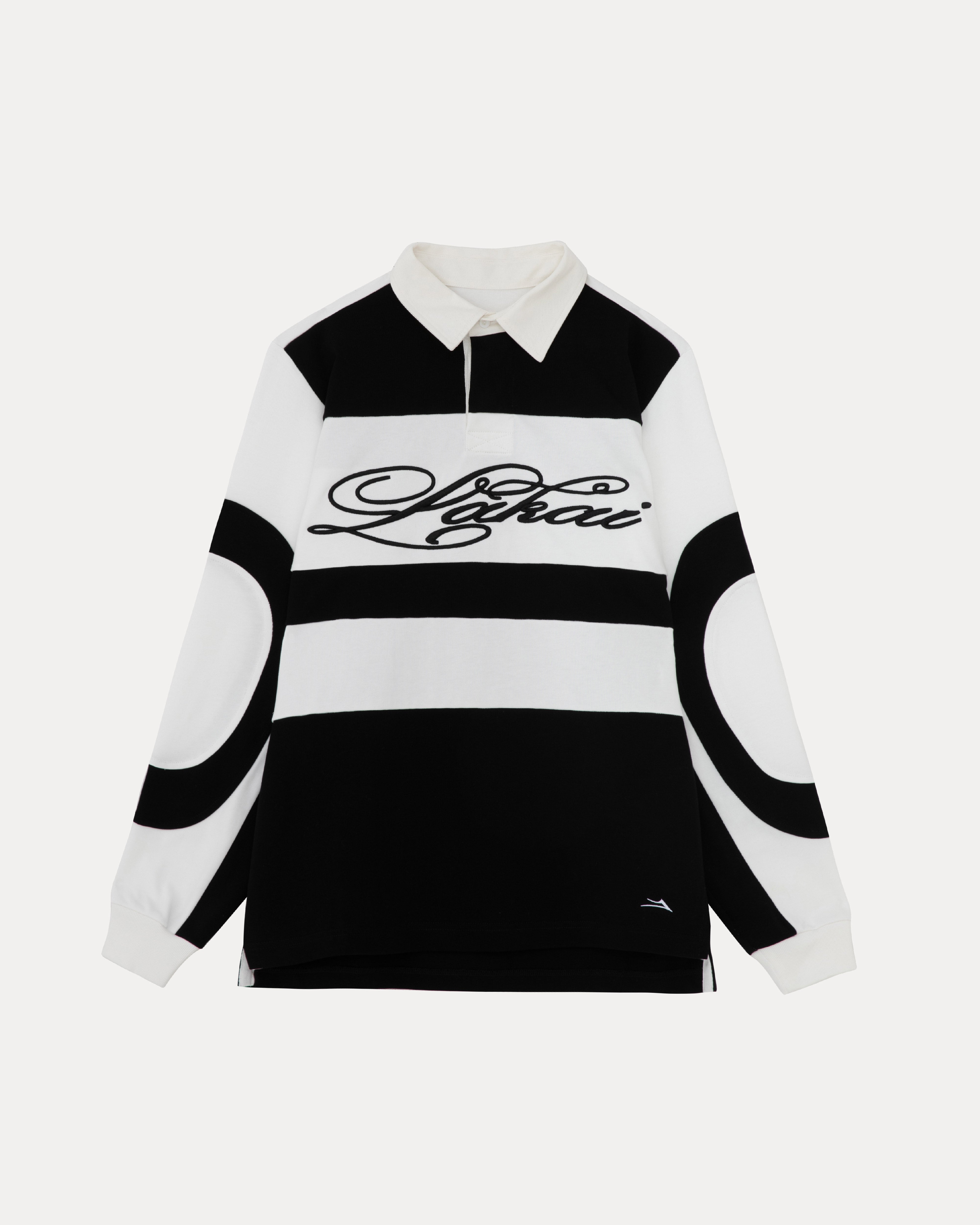 lakai-rugby-jersey-vintage-maillot-noir-blanc image 1