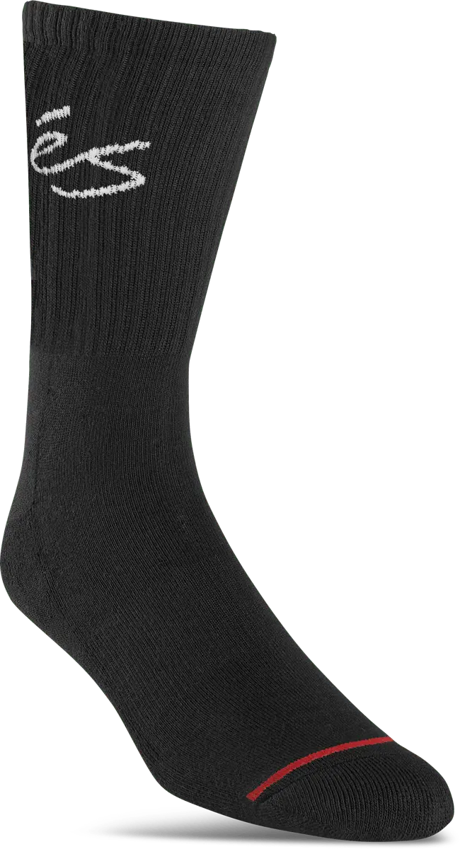 s-script-crew-chaussettes-skate-noir image 1
