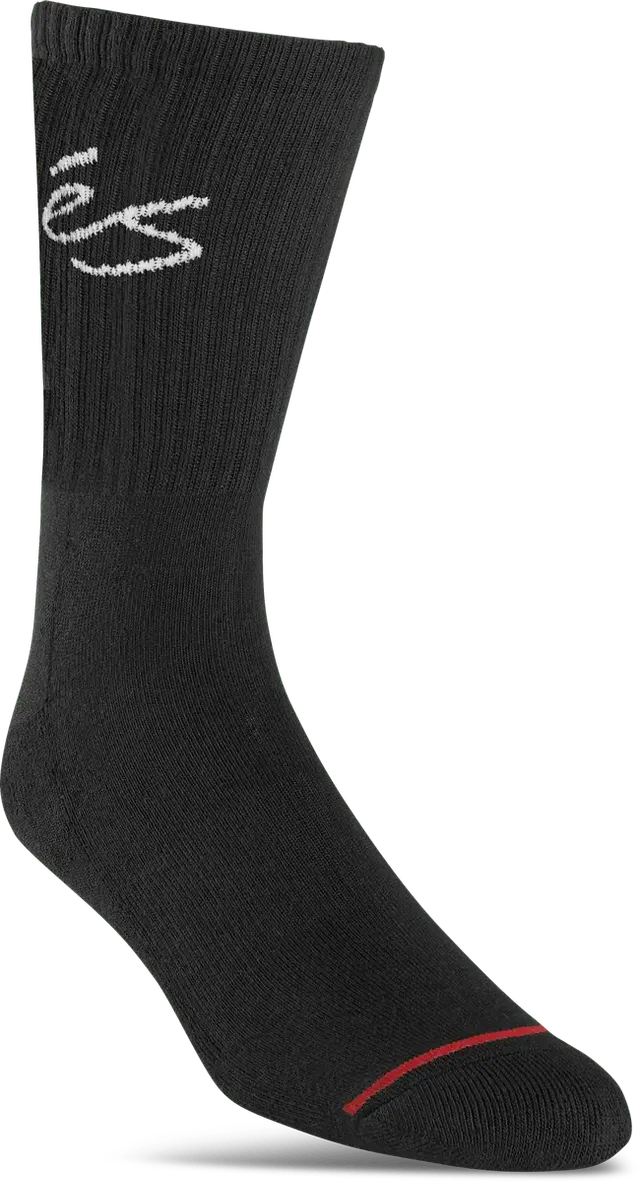 s-script-crew-chaussettes-skate-noir image 1