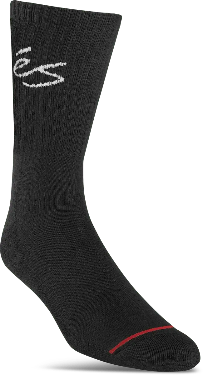 s-script-crew-chaussettes-skate-noir image 1
