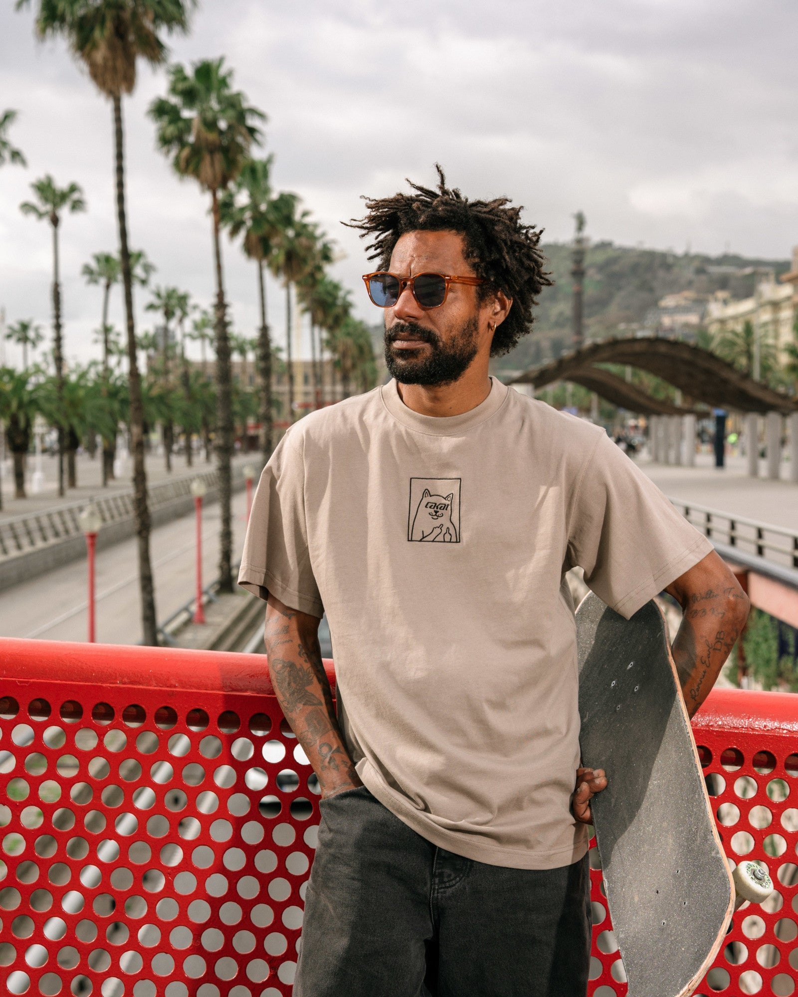 lakai-x-ripndip-lord-nerm-ss-tee-grey-t-shirt image 5