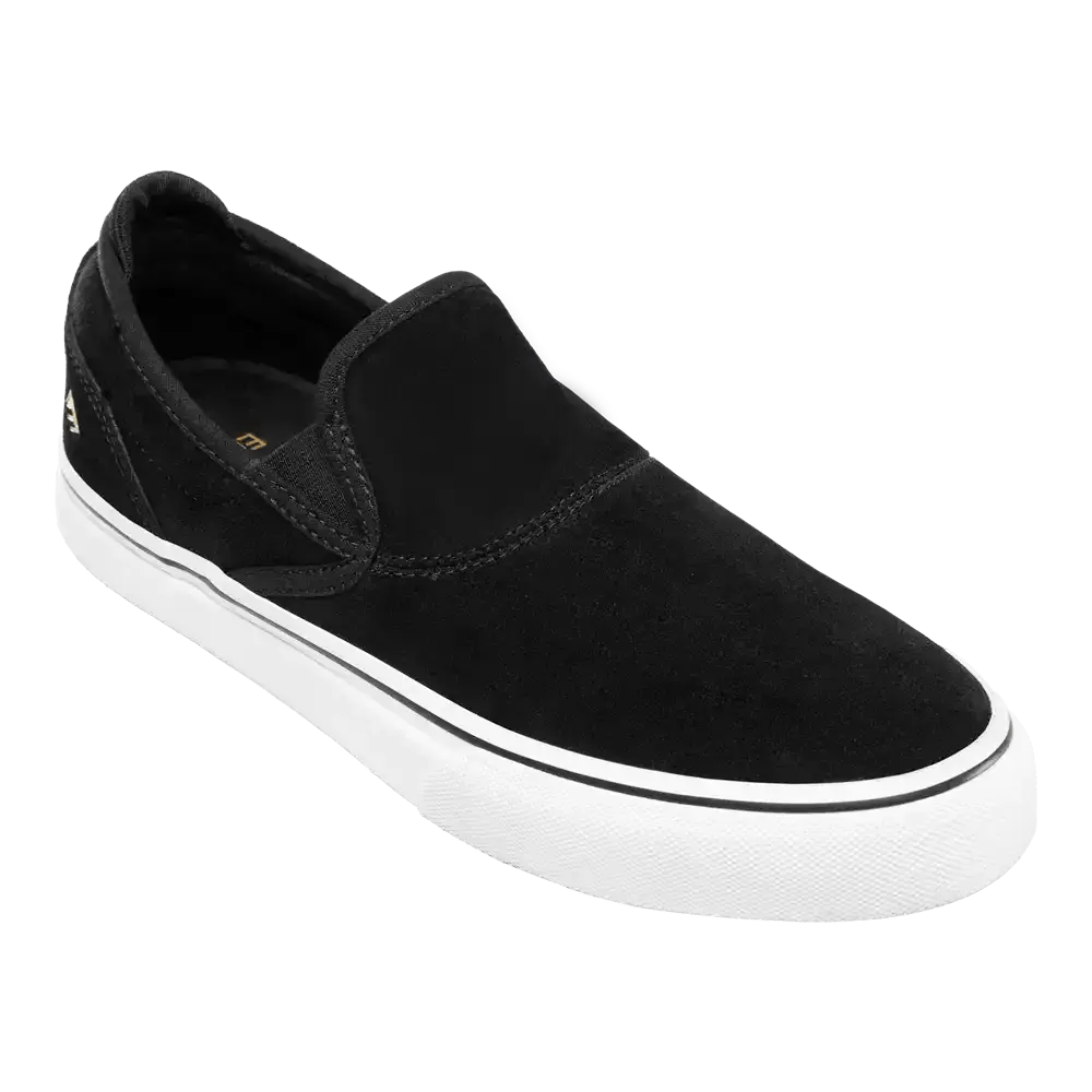emerica-wino-g6-slip-on-chaussures-skate-black-white-gold image 4