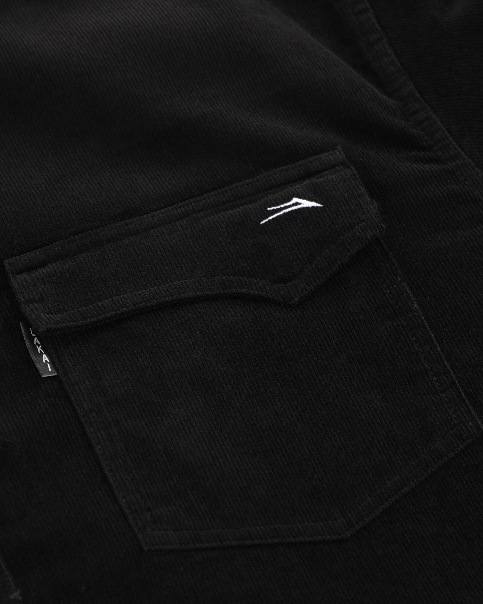 lakai-stacked-placket-chemise-velours-c-tel-noire image 8