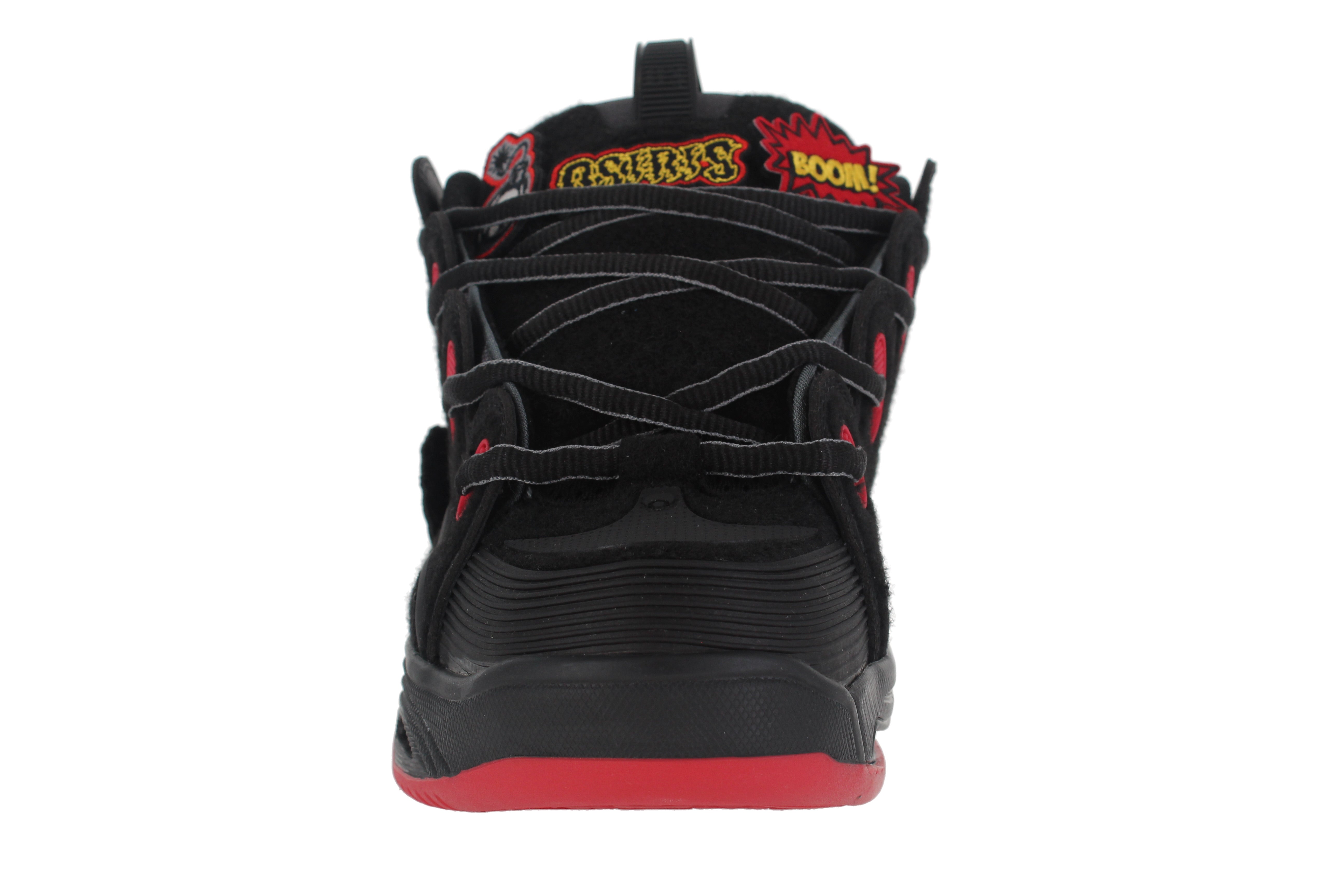 osiris-d3-2001-sneakers-skate-noir-rouge-velcro image 2