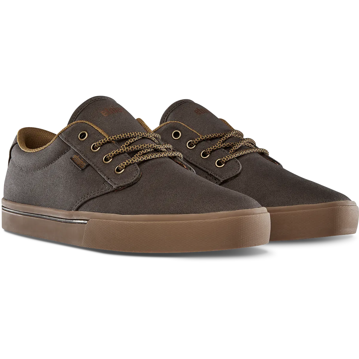 etnies-jameson-2-eco-chaussures-skate-basse-marron-beige-gomme-hemp image 5