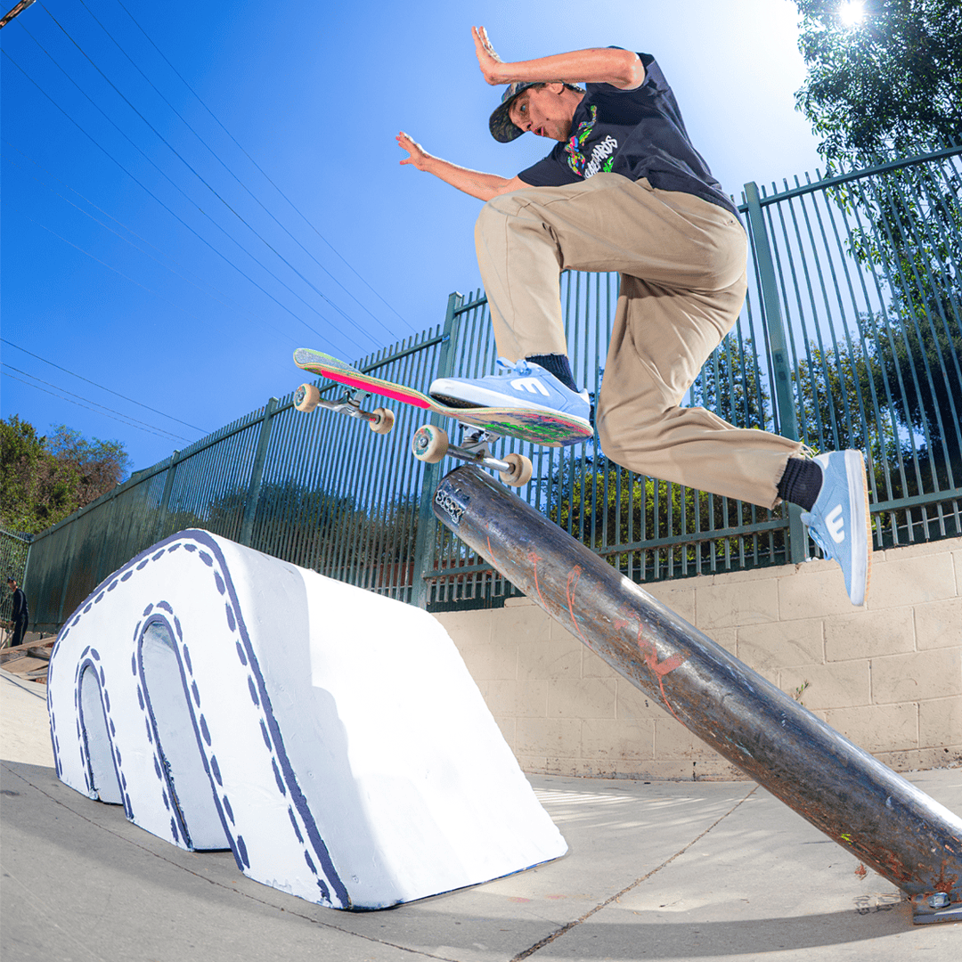etnies-locut-vulc-x-fos-chaussures-skate-bleu-clair image 4