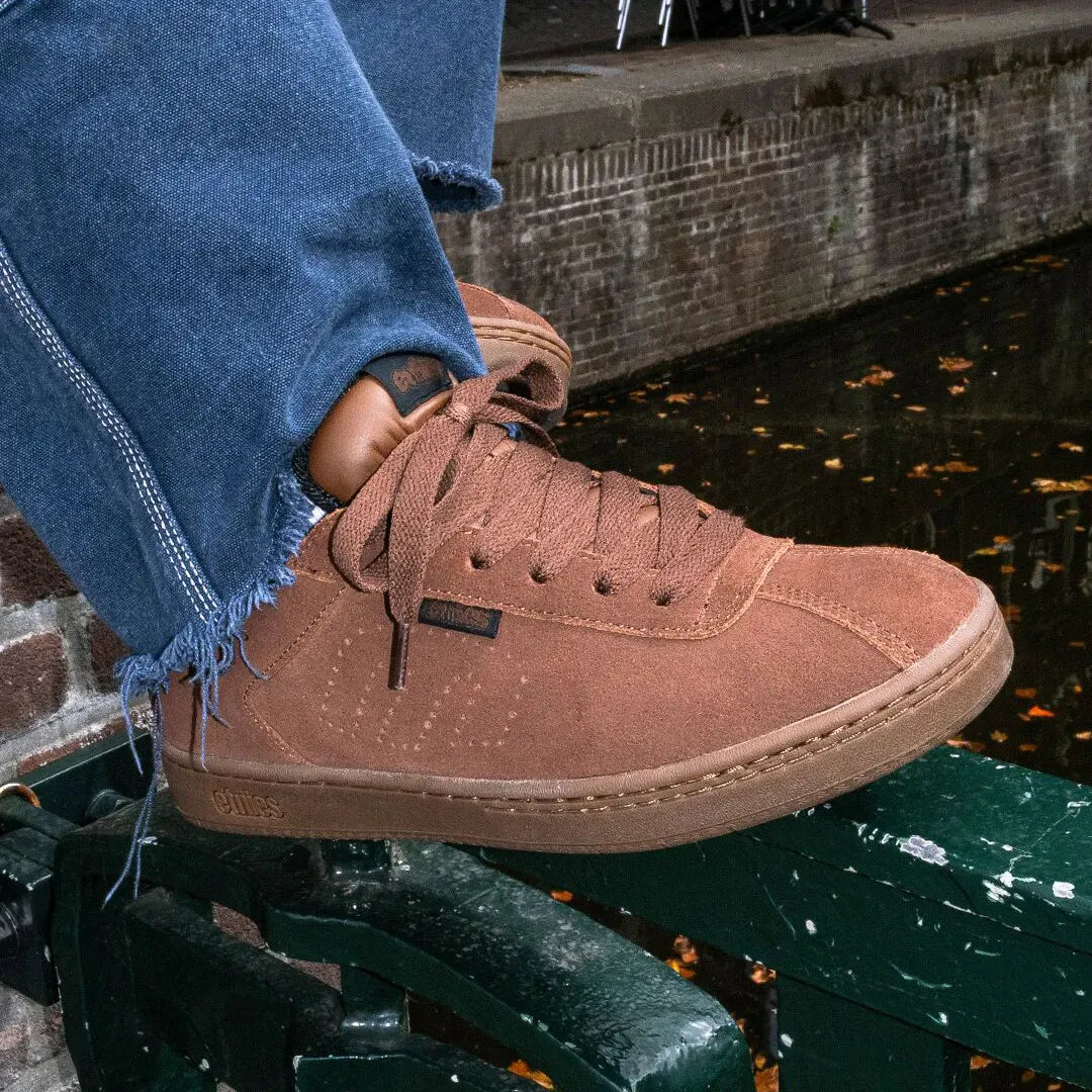 etnies-scam-chaussure-skate-heritage-marron-gomme image 2